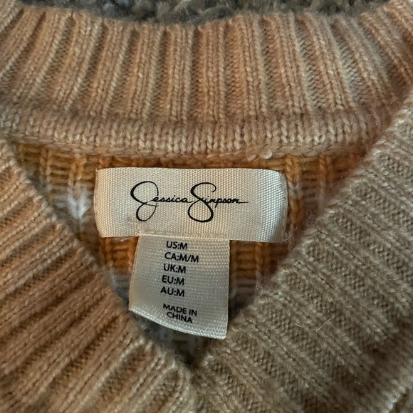 Beige Knit Sweater Vest - Picture 3 of 3